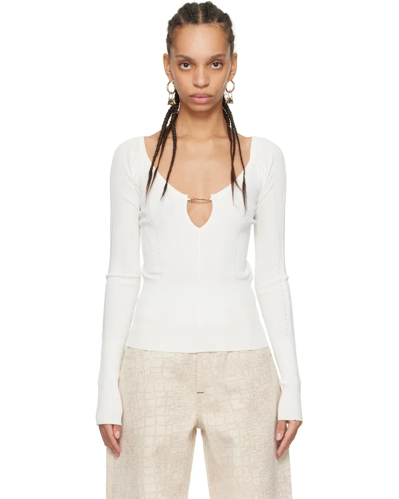 Jacquemus Off-White 'The Pralù' Top 110