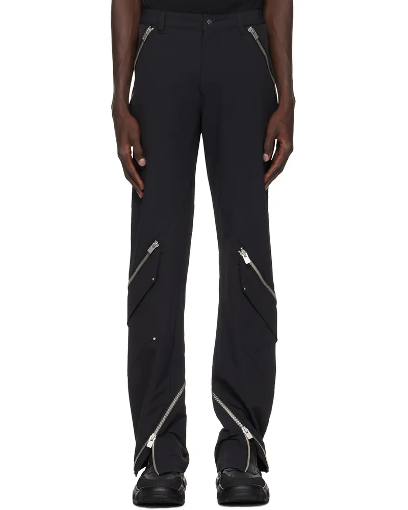 Heliot Emil Black Frazil Cargo Pants Black