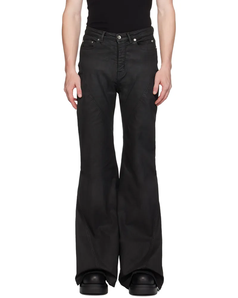 DRKSHDW by Rick Owens Black Porterville Bias Bootcut Jeans 99