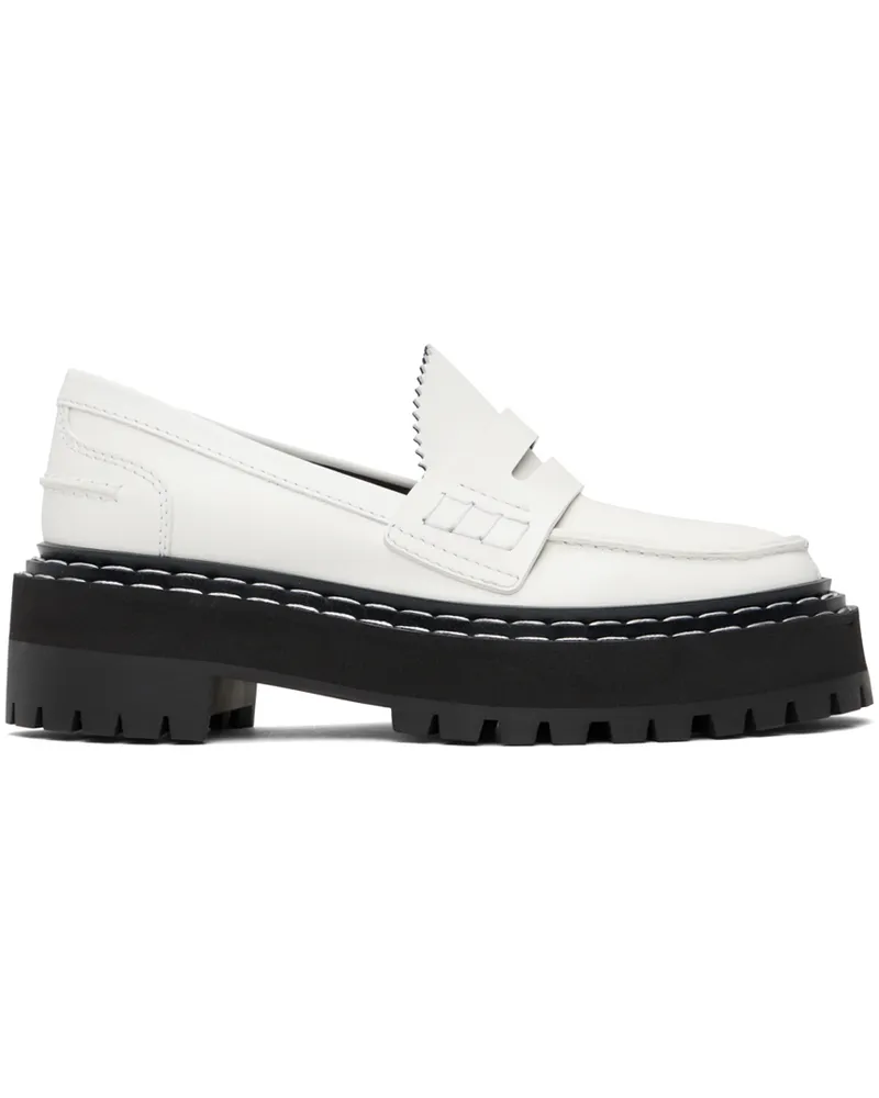 Proenza Schouler Off-White Lug Sole Platform Loafers 101