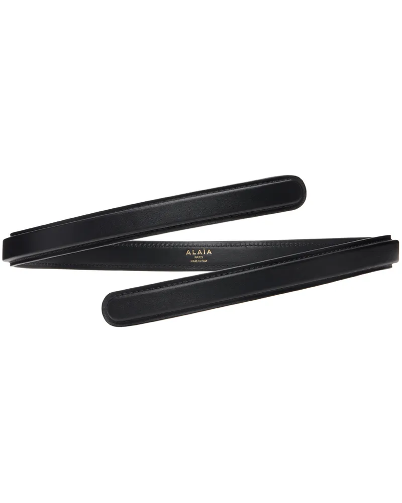 Alaïa Black Flex Thin Twist Belt 999