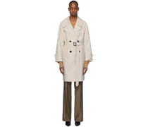 Beige Vtrench Trench Coat