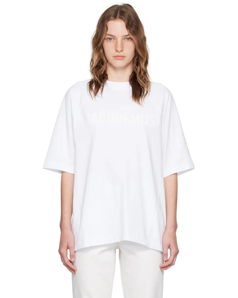Jacquemus White Les Classiques 'Le t-shirt Typo' T-Shirt 100