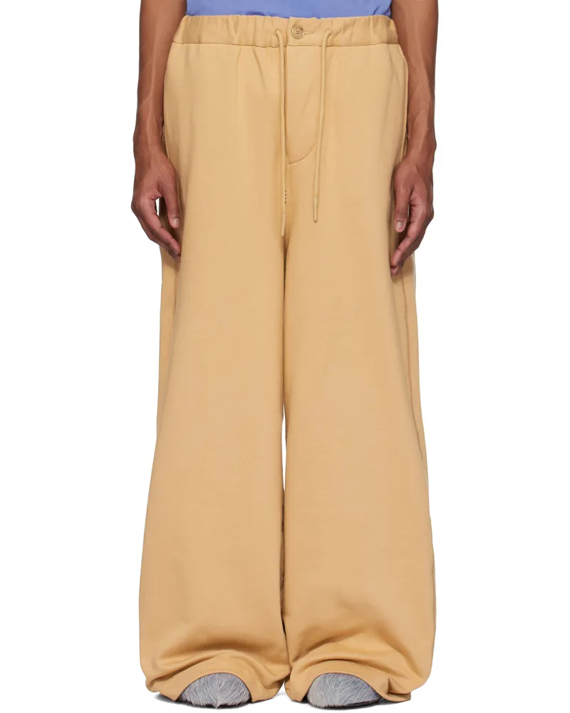 Marni Tan Loopback Sweatpants 00w74