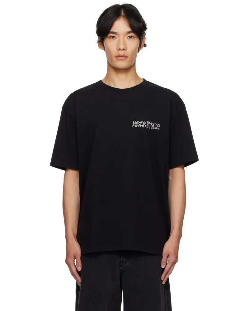 Wacko Maria Black NECKFACE Edition Washed Heavy T-shirt Black