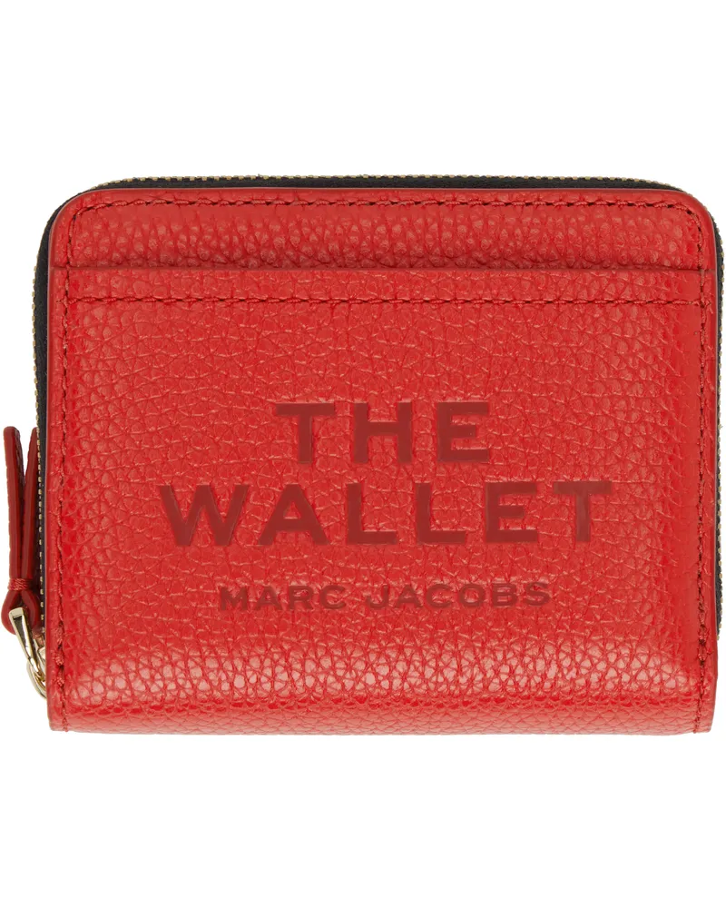 Marc Jacobs Red 'The Leather Mini Compact' Wallet 617