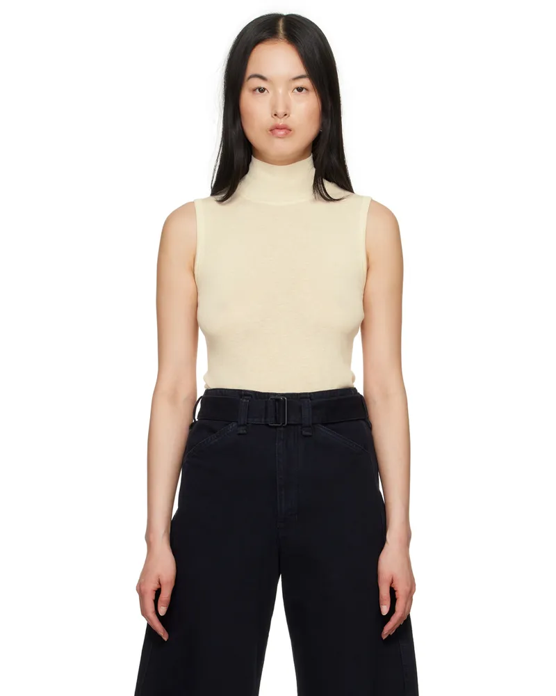 Christophe Lemaire Off-White Seamless Tank Top Wh048