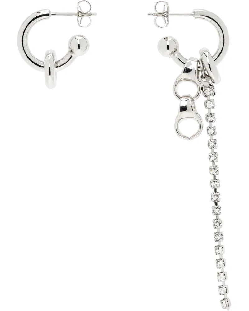 Justine Clenquet Silver Ricci Earrings Palladium