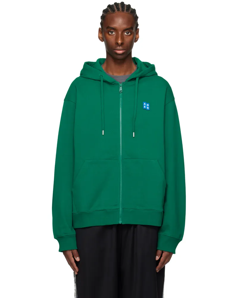 Adererror Green Significant Zip Hoodie Green