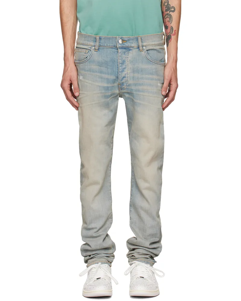 Amiri Blue Stack Jeans Antique