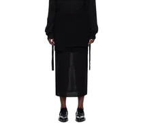 Black Gauze Miniskirt