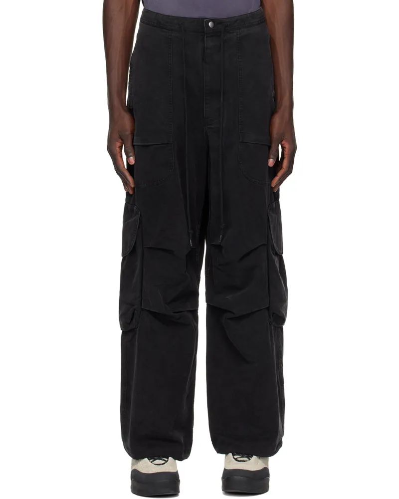 Entire Studios Black Freight Cargo Pants Iron