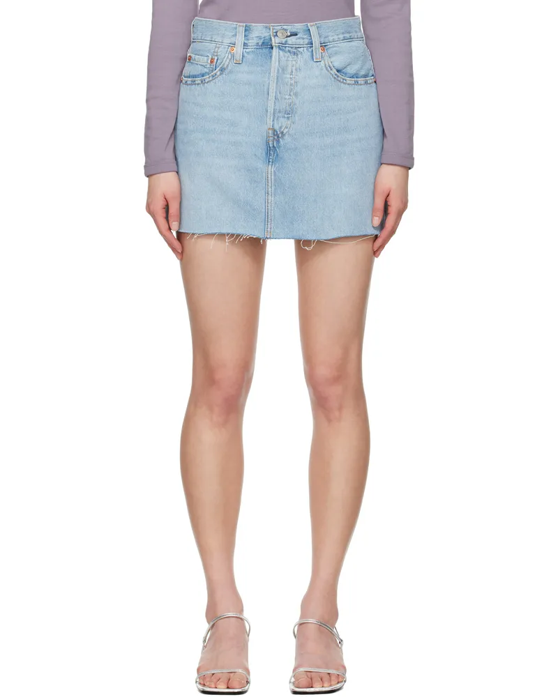 Levi's Blue Icon Miniskirt Woven