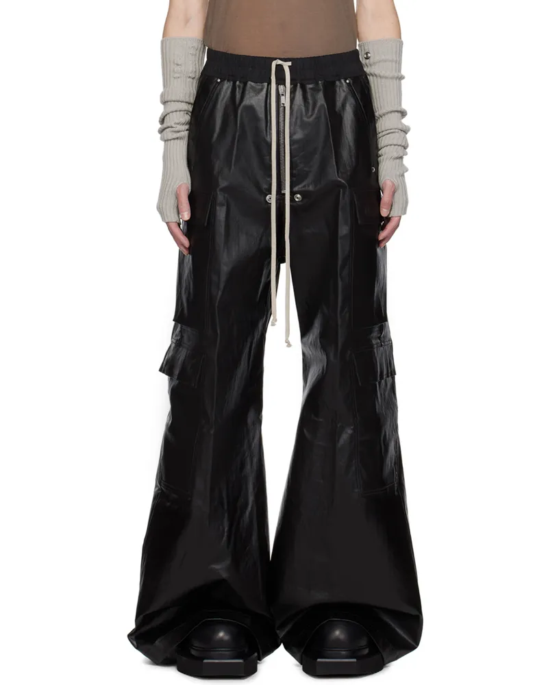 Rick Owens Black Porterville Cargobelas Cargo Pants