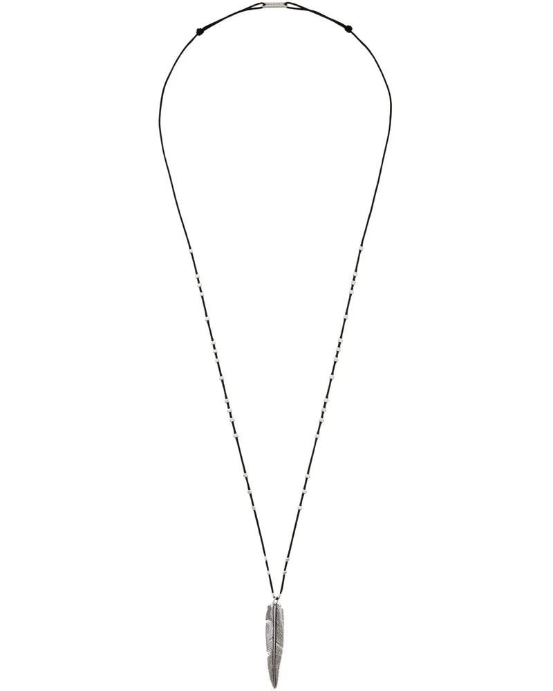 Isabel Marant Black & Silver My Car Necklace Black