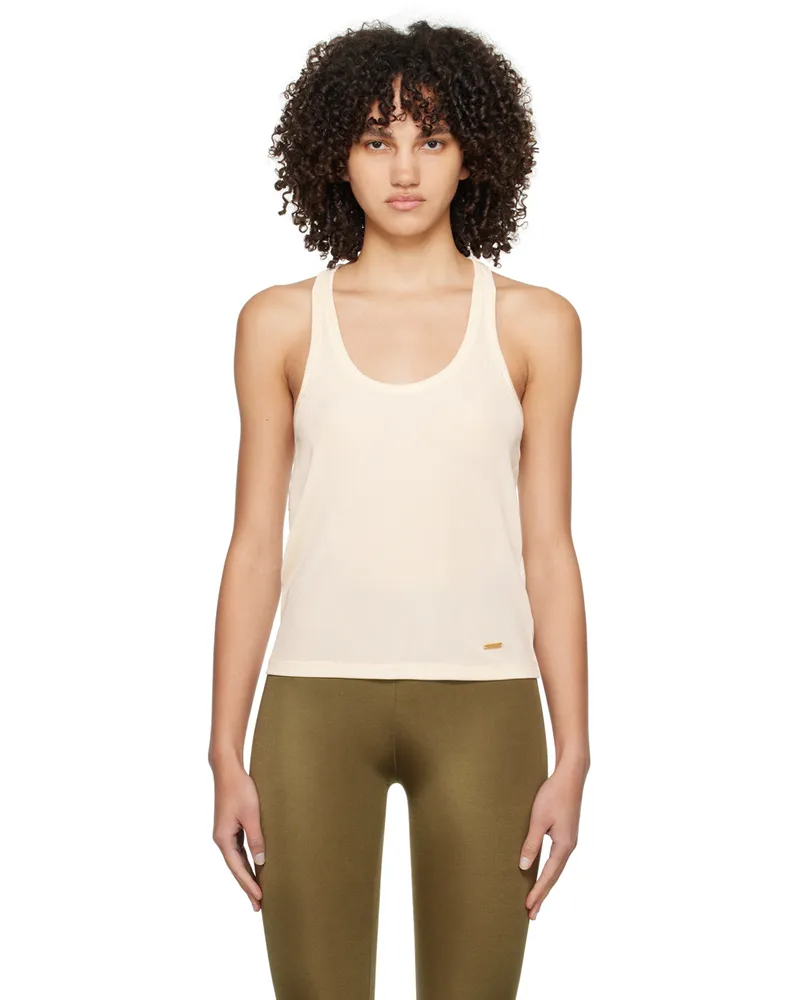 Tom Ford Off-White Scoop Neck Tank Top Aw013