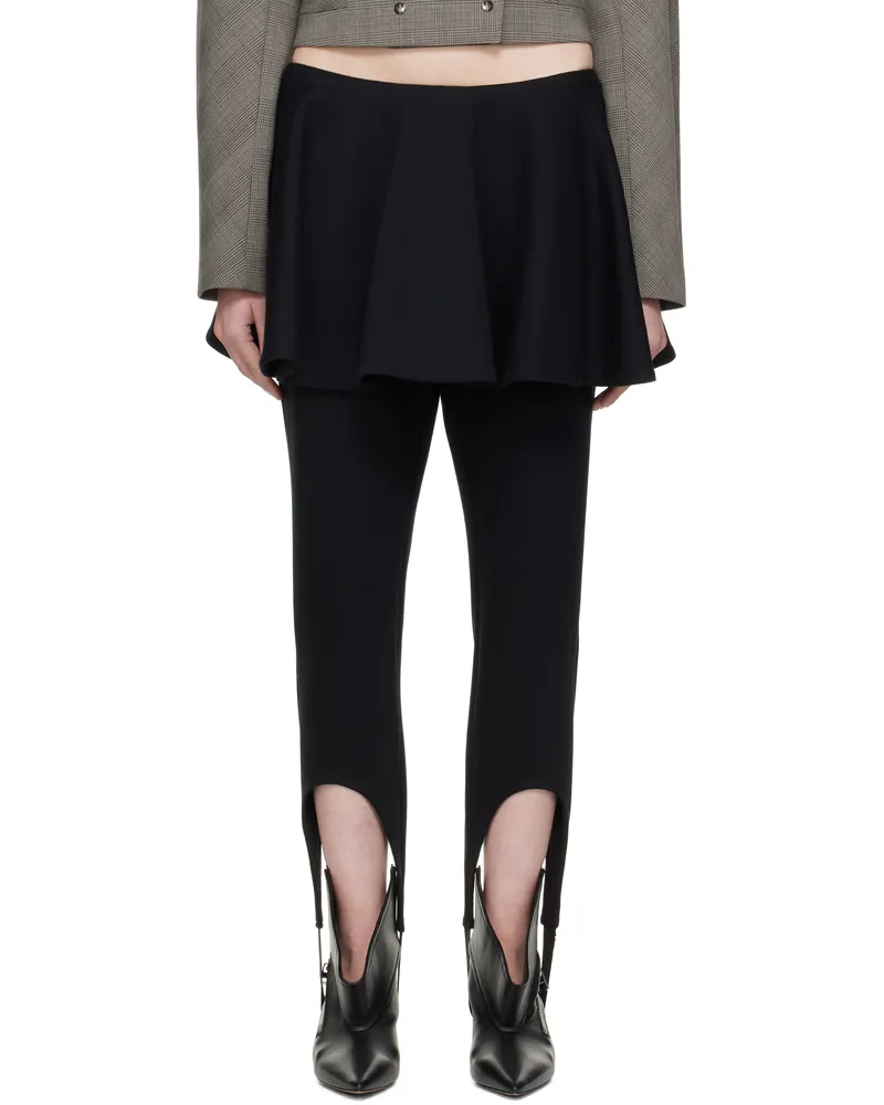Fidan Novruzova Black Ashlyn Stirrup Skirt Leggings Black