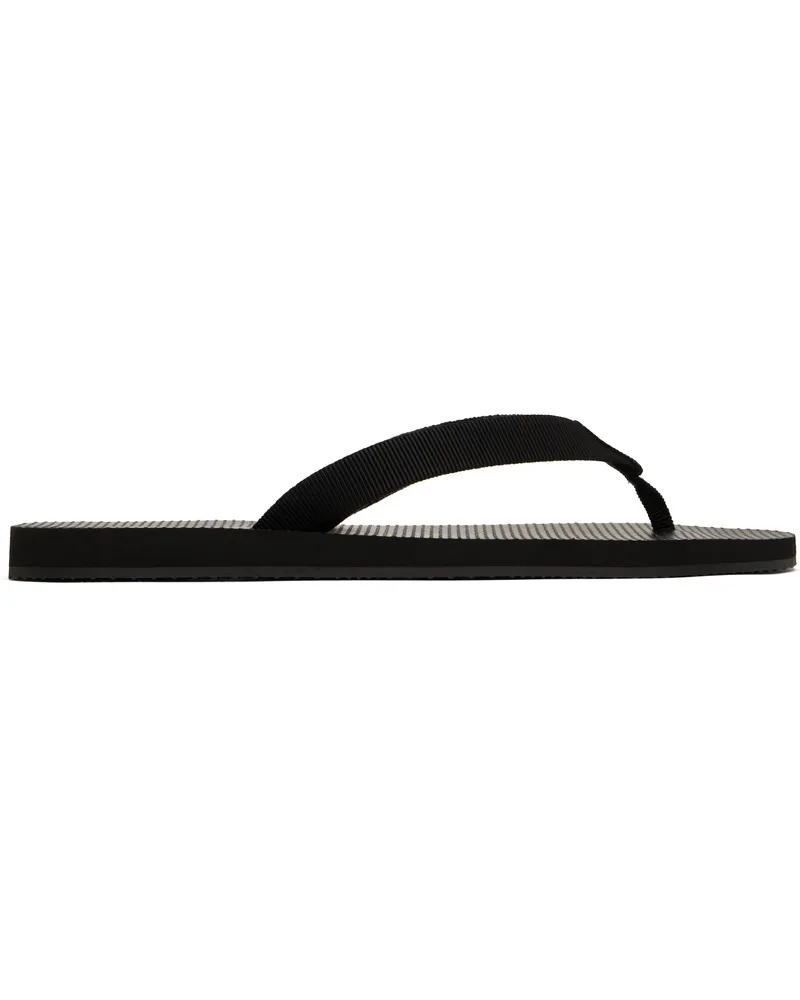 The Row Black Dune Classic Flip-Flops Blk