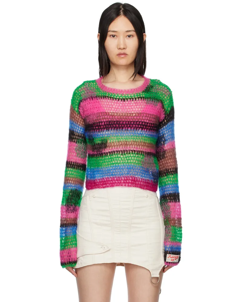 Andersson Bell Pink Striped Sweater Pink