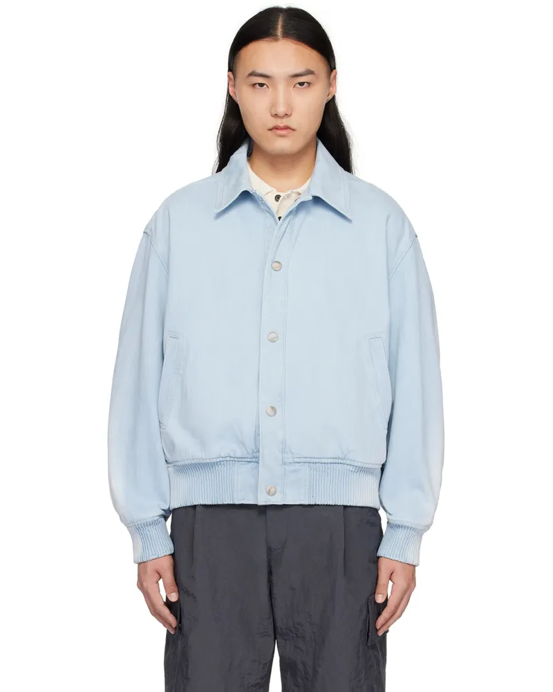 SOLID HOMME Blue Washed Denim Jacket 319l