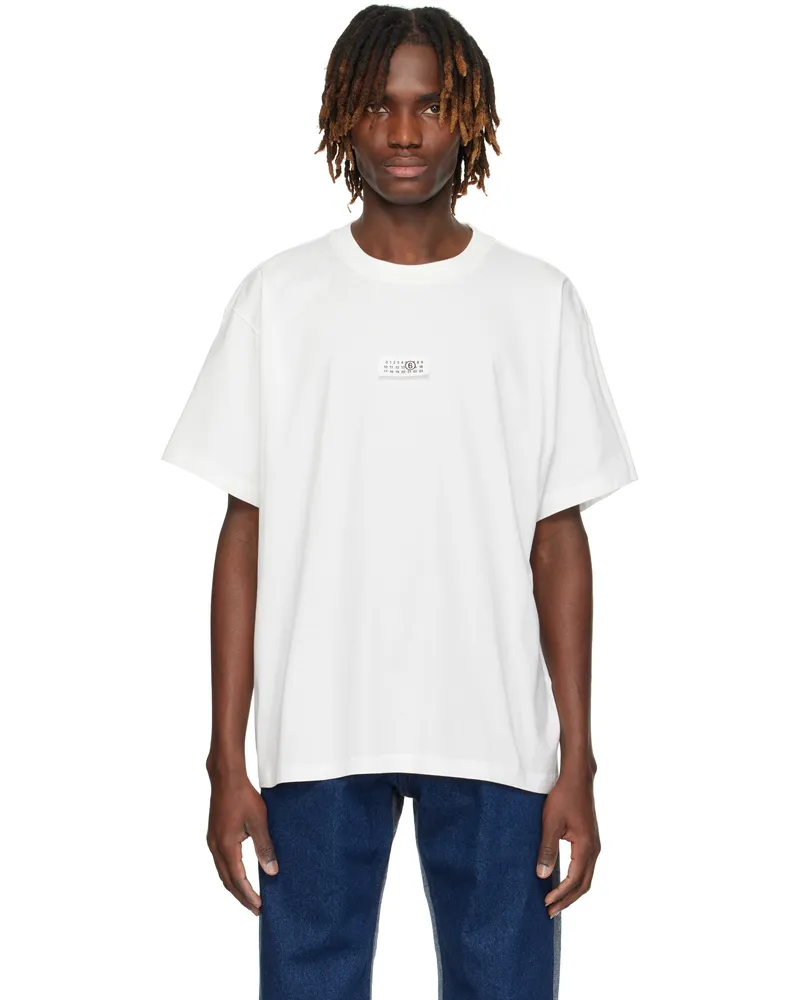 Maison Margiela White Numeric Signature T-shirt 101