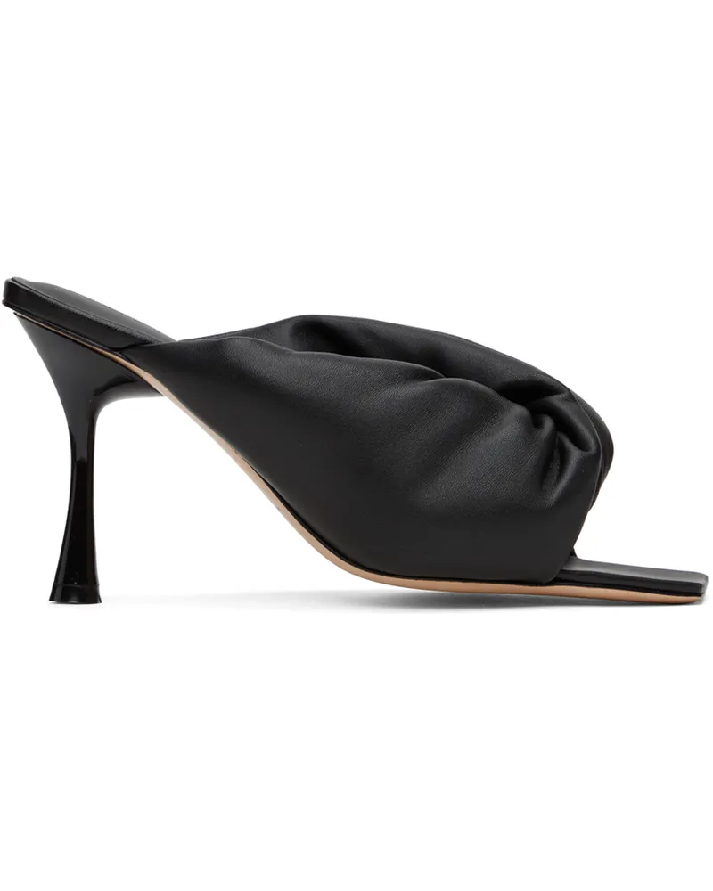 Studio Amelia Black Croissant 90 Heeled Sandals Black