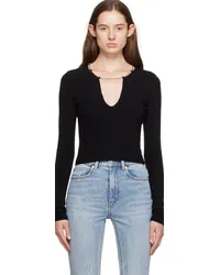 Alexander Wang Black Nameplate Sweater Black