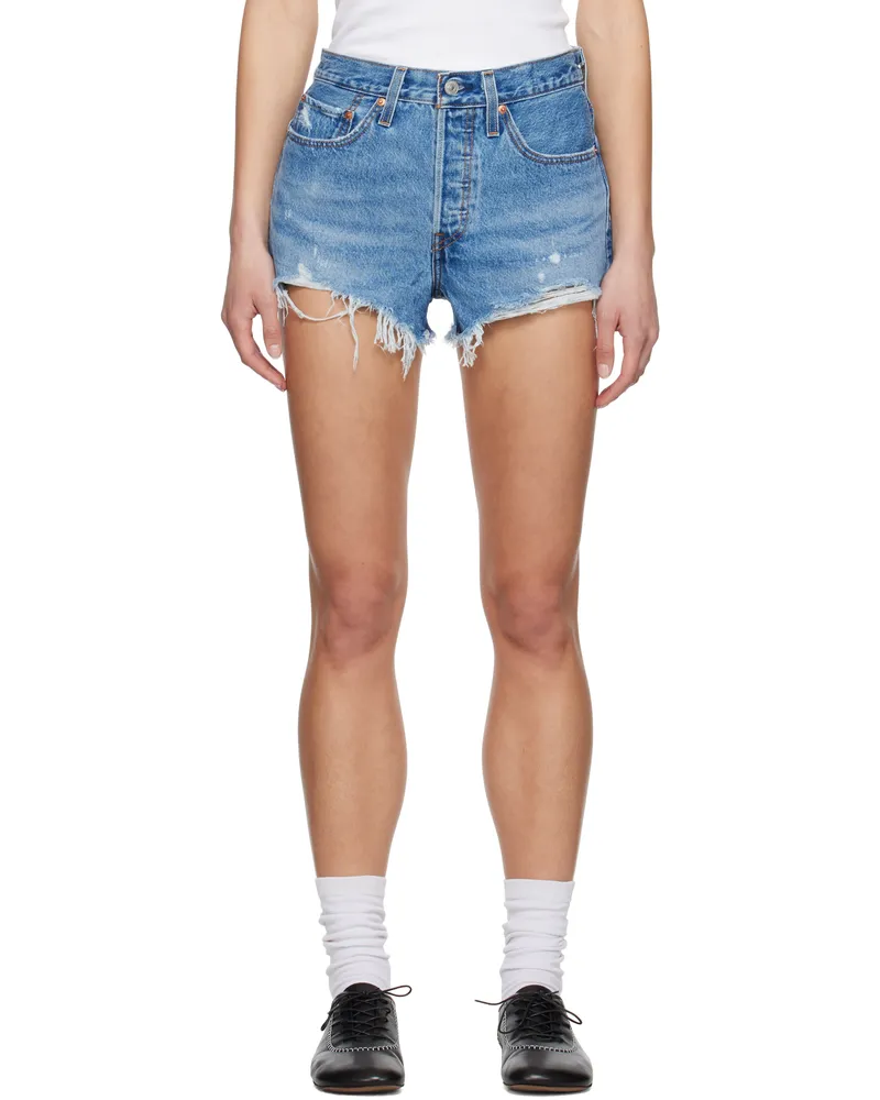 Levi's Blue 501 Original Denim Shorts Athens