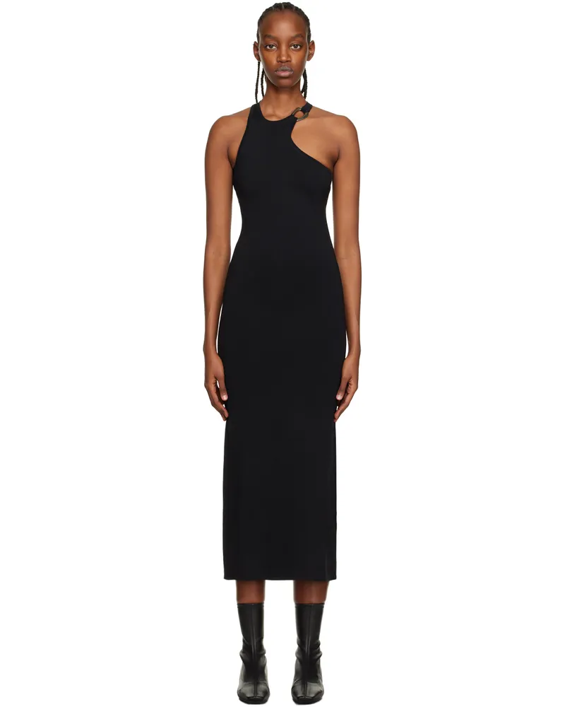 SIR Black Aude Open Back Midi Dress Black