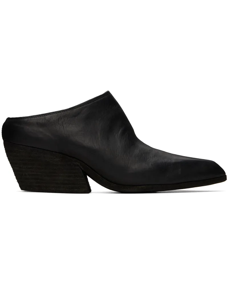 GUIDI Black Tex-Mex Mules Blkt