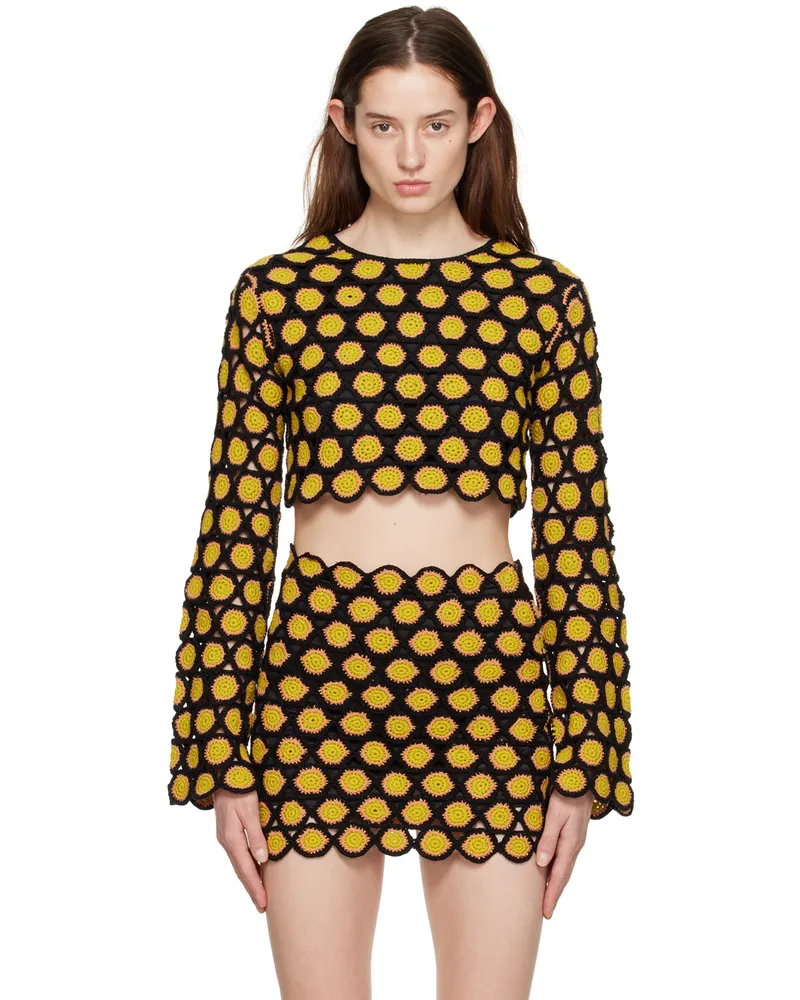 Simon Miller Black & Yellow Zoodle Sweater Black