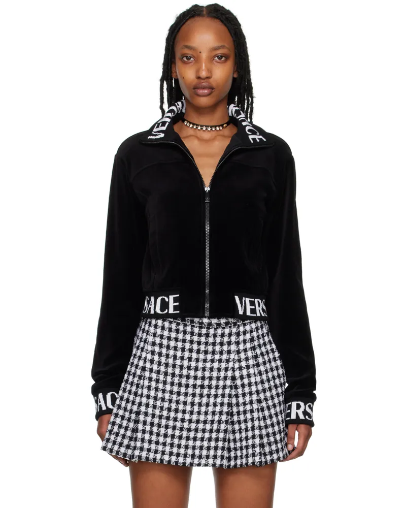 Versace Black Zip Sweatshirt 1b000