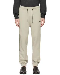 HUGO BOSS Beige Logo-Emed Sweatpants 271-light