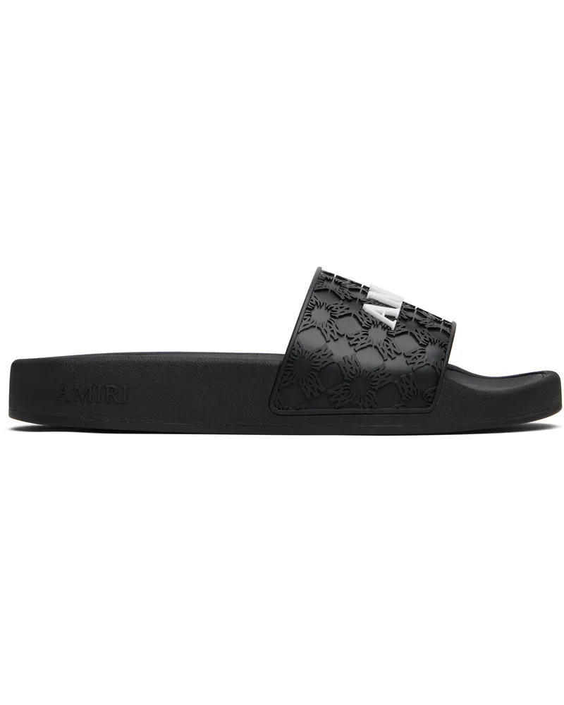 Amiri Black MA Quad Pool Slides Black