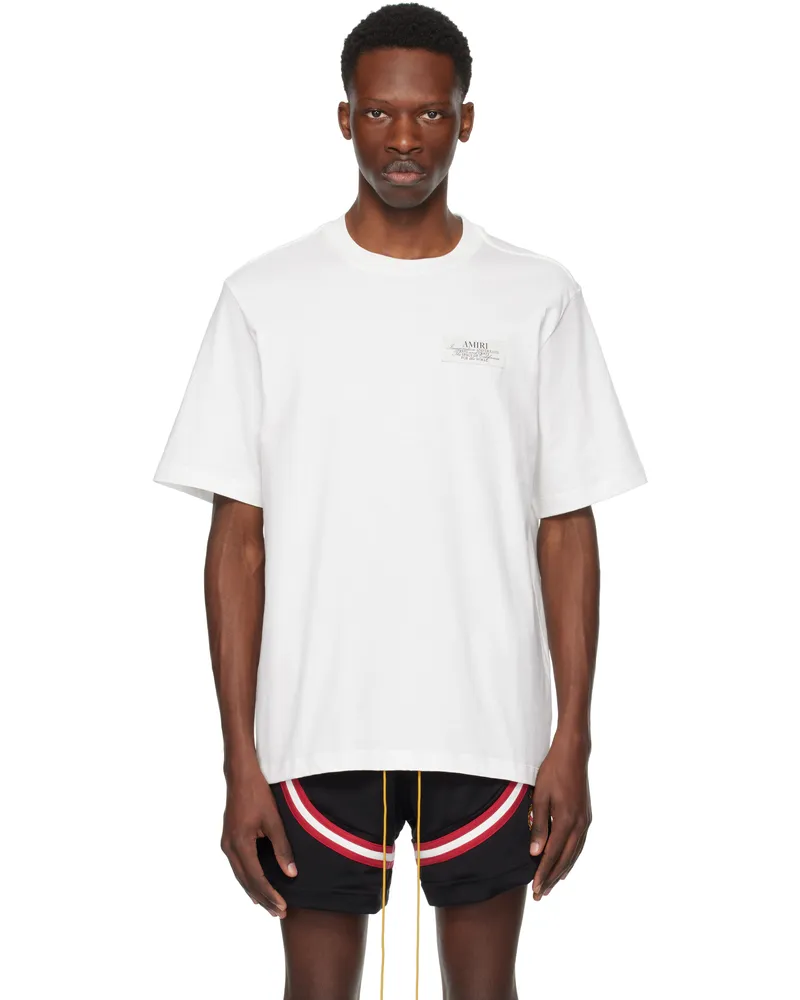 Amiri White 'AMIRI Spirit' T-shirt Ivory