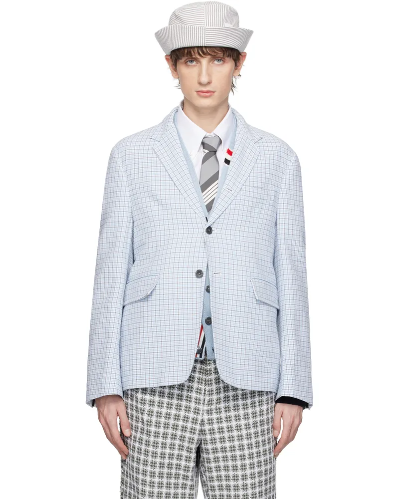 Thom Browne Blue Classic Blazer 460