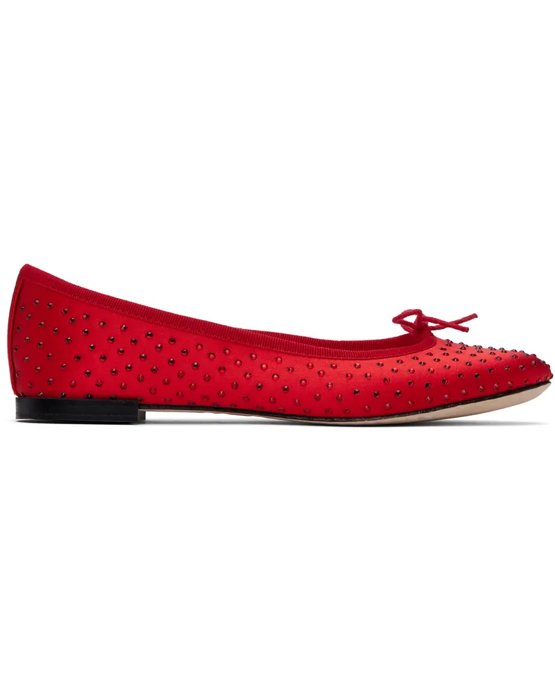 Repetto Red High Cendrillon Ballerina Flats 550