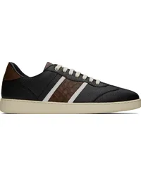 Ferragamo Navy & Brown Achille Sneakers Nero