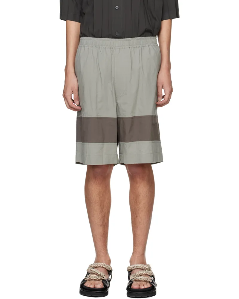 Craig Green Gray Barrel Shorts Grey