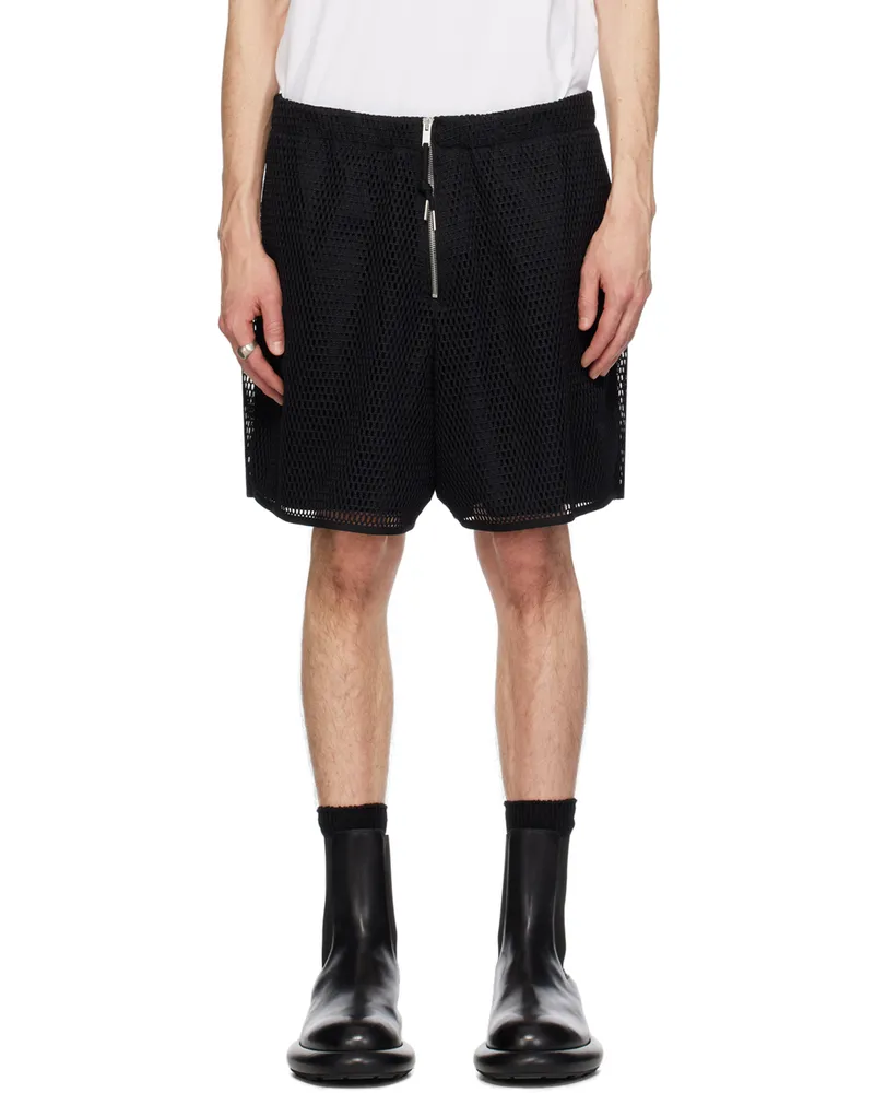 Jil Sander Black Layered Shorts 001