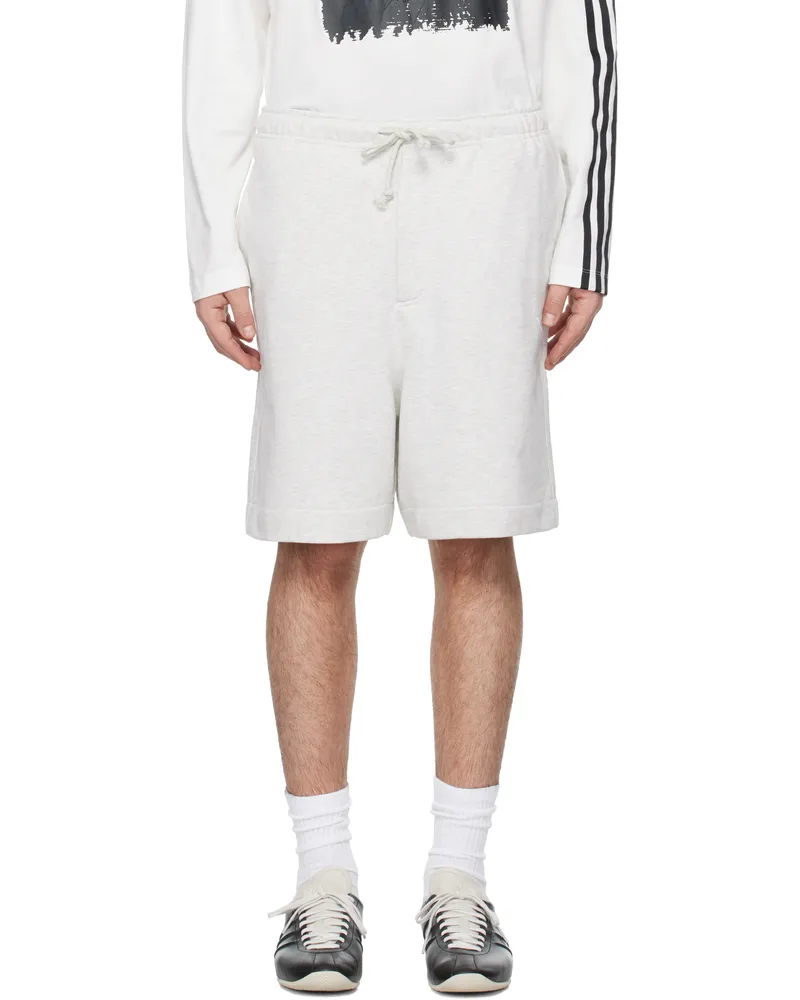 Y-3 Gray French Terry Shorts Lgreyh