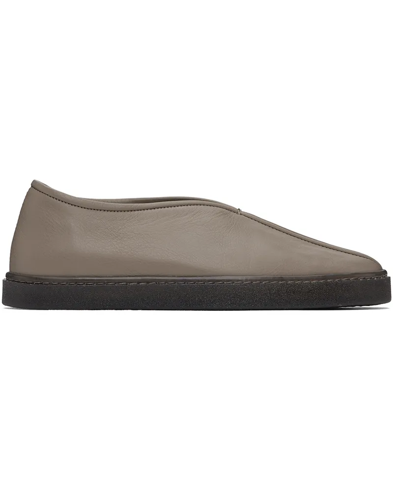 Christophe Lemaire SSENSE Exclusive Gray Piped Slippers Br411