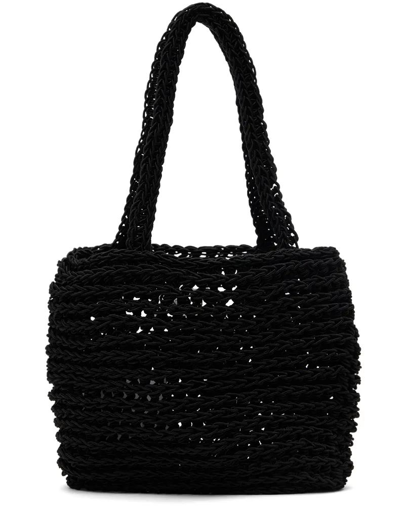 Nothing Written Black Jupi Knitted Tote Black