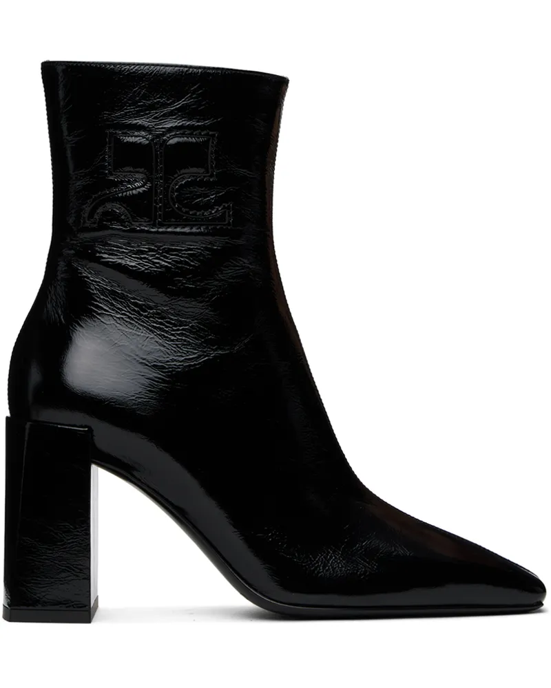 Courrèges Black Heritage Naplack Leather Boots 9999