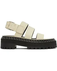 Proenza Schouler Off-White Lug Sandals Natural