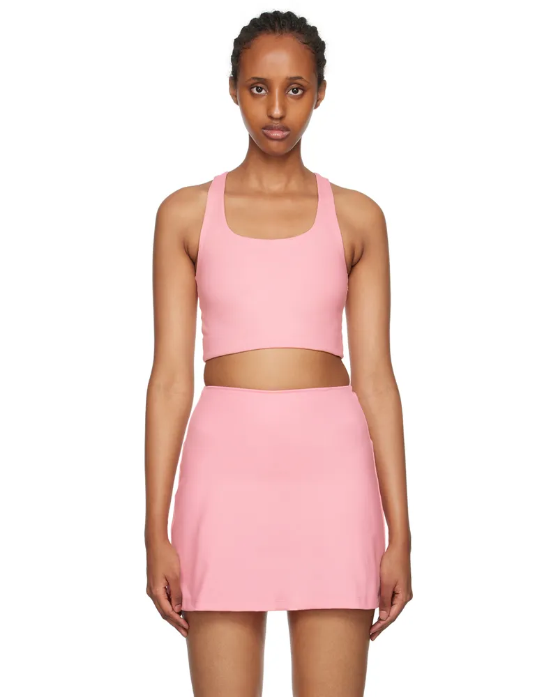 Girlfriend Collective Pink Paloma Sport Bra Candy