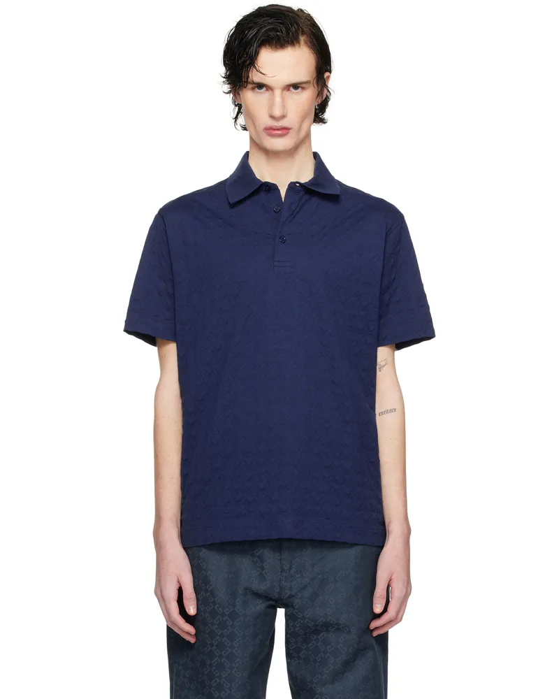 Givenchy Blue Classic Fit Polo 470-saphir