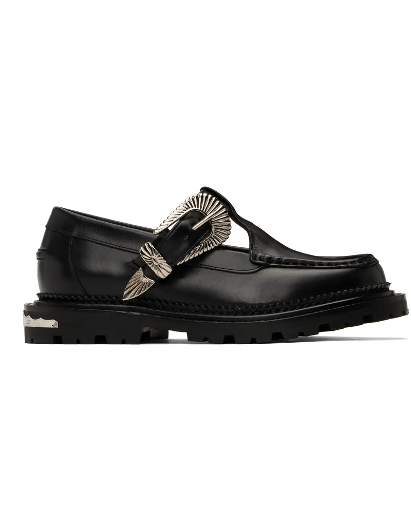 Toga Black AJ1278 Loafers Black