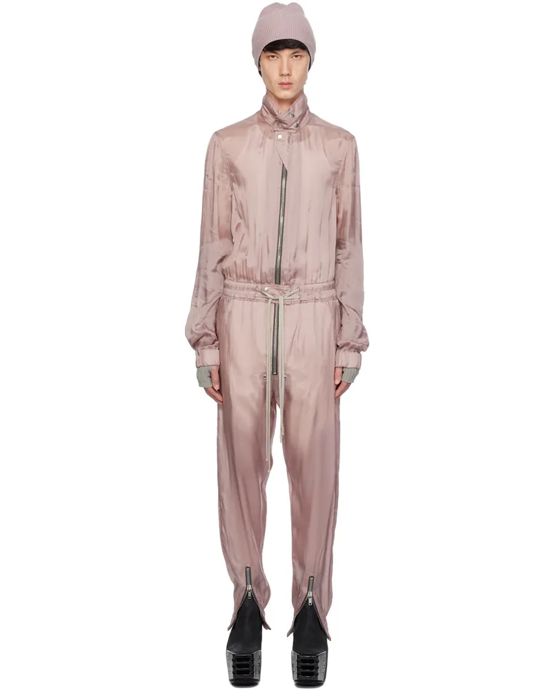 Rick Owens Pink Flightsuit Jumpsuit 63