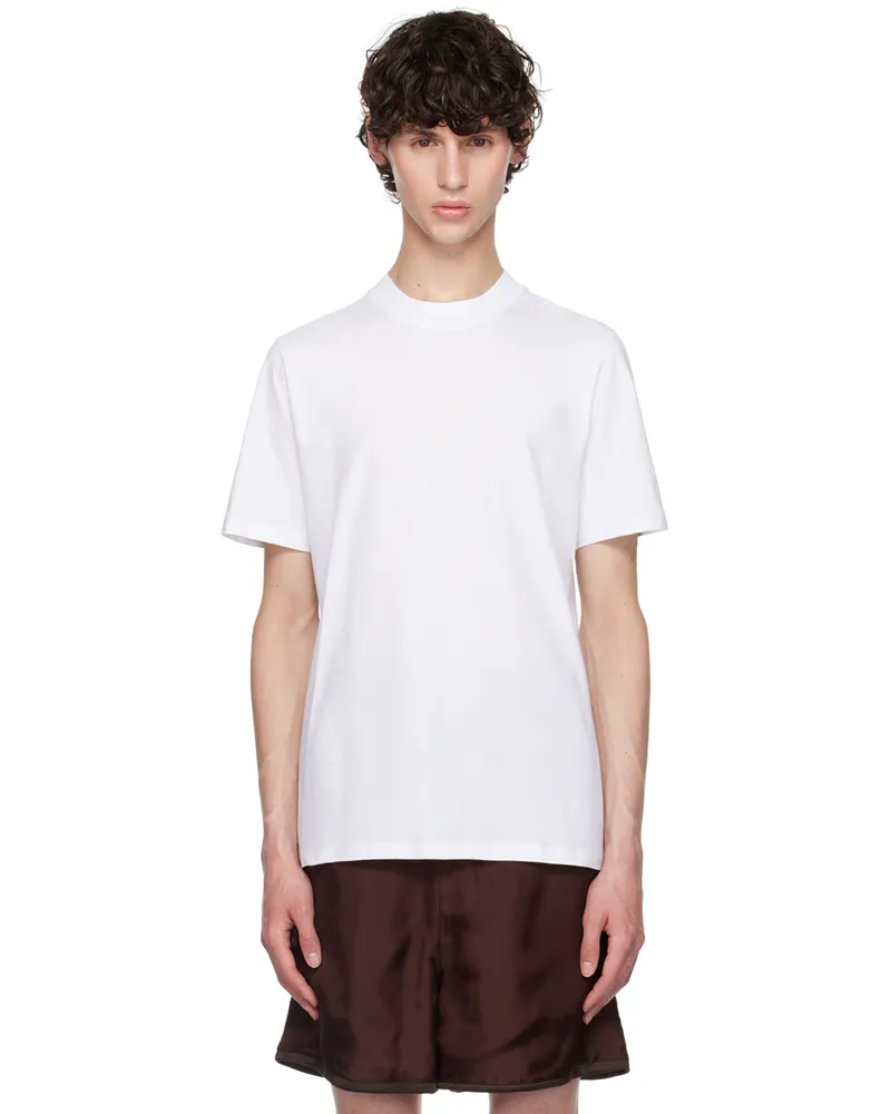 Jil Sander White Crewneck T-Shirt 100